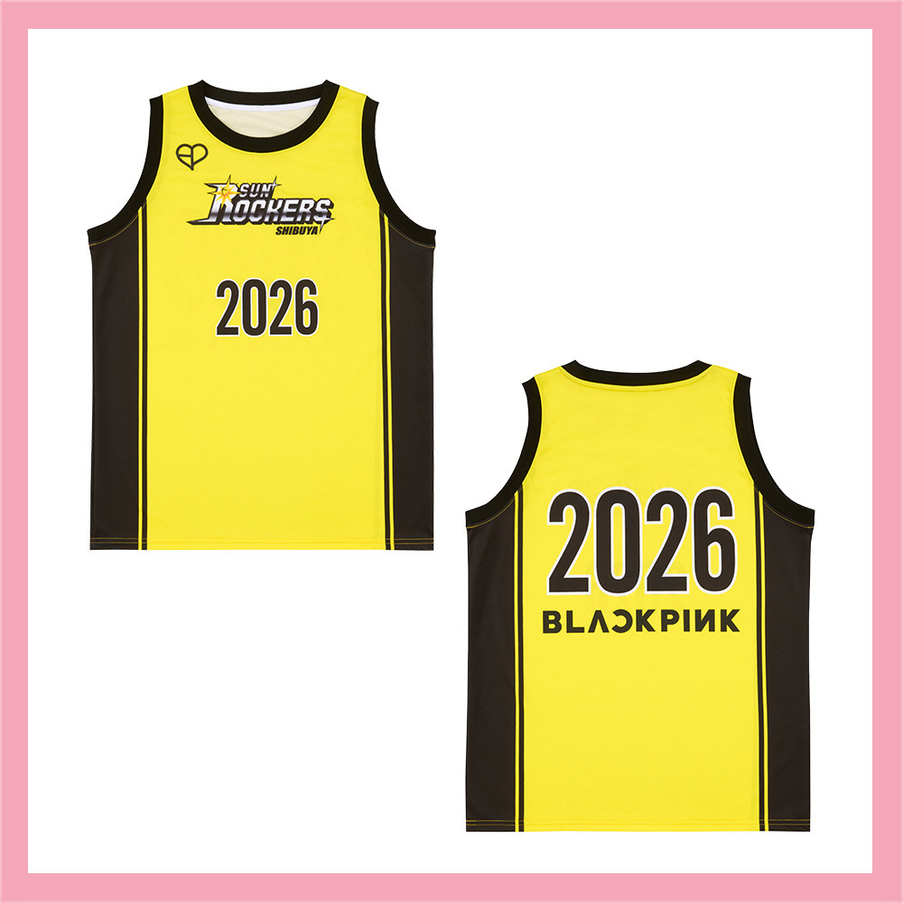 BLACKPINK &times; SUNROCKERS バスケシャツ 詳細画像 YELLOW 2